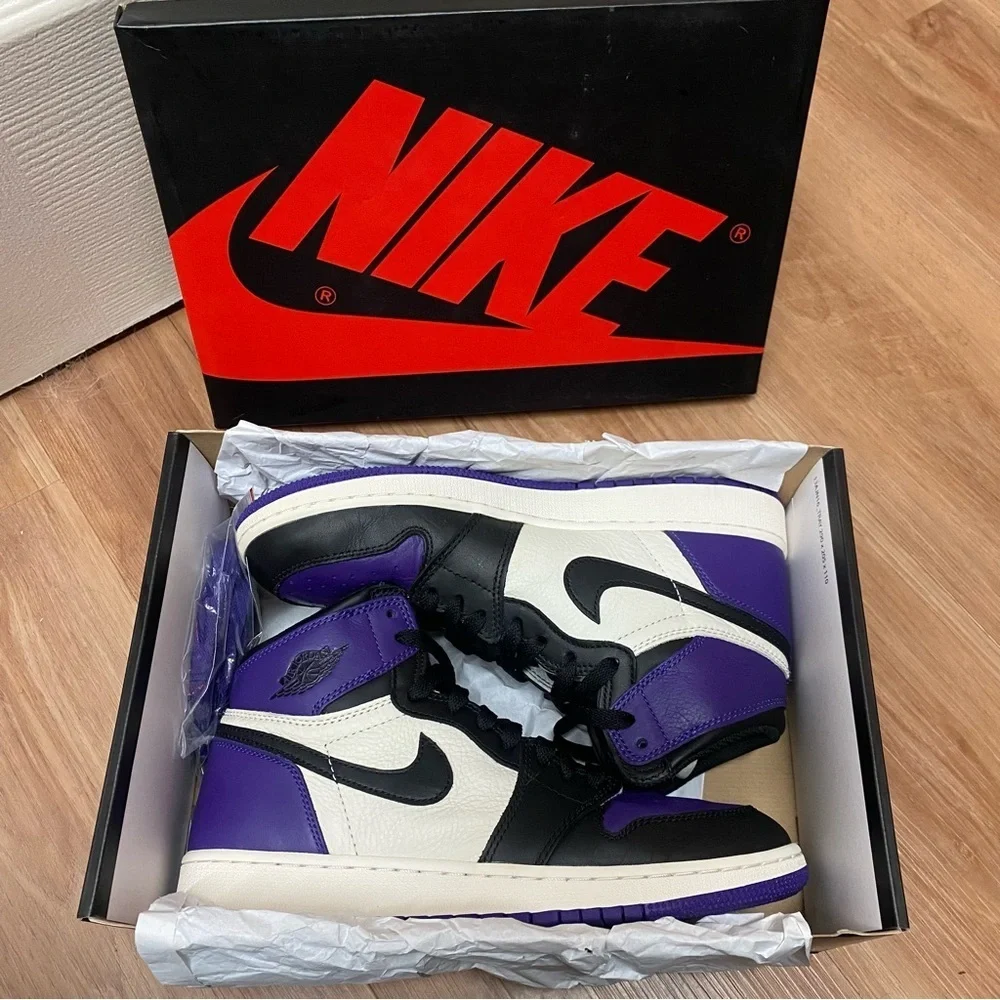 Air Jordan 1 Retro High OG GS ‘Court Purple’ Size 8.5